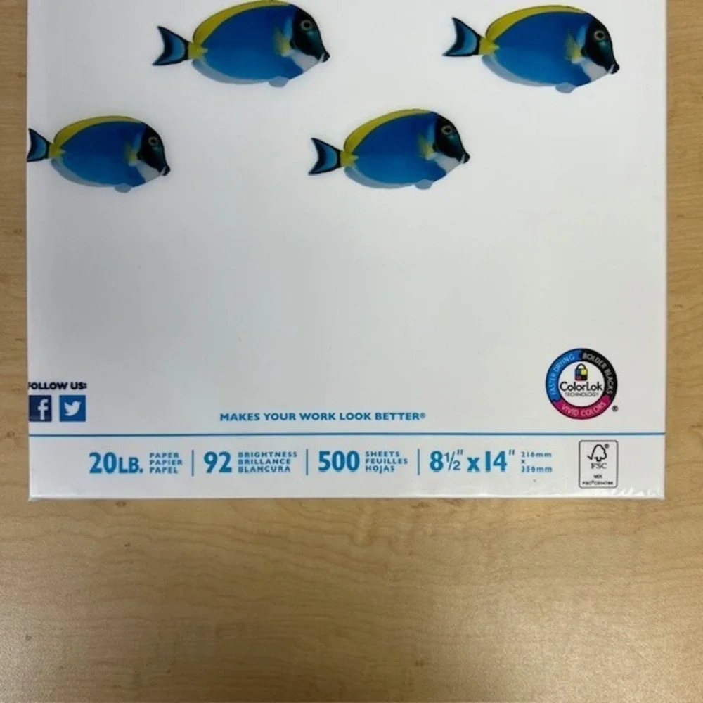 HAMMERMILL A4 (8.5 x 14) in Copy Paper - White (500 Sheets)‎ 92 Brightness NEW